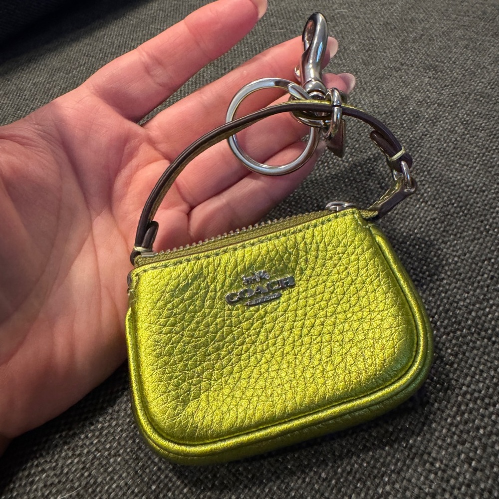 Coach Shimmering Lime Wristlet